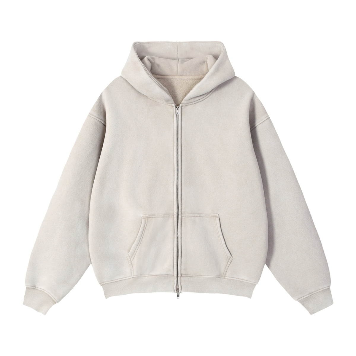 LEGIO Zip Hoodie — Bone