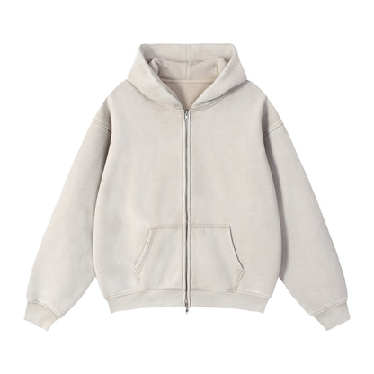 LEGIO Zip Hoodie — Bone