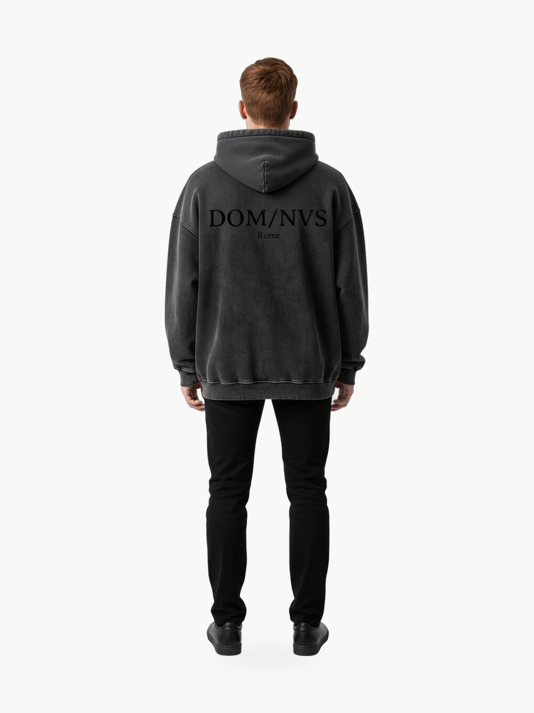 LEGIO Zip Hoodie — Washed Black