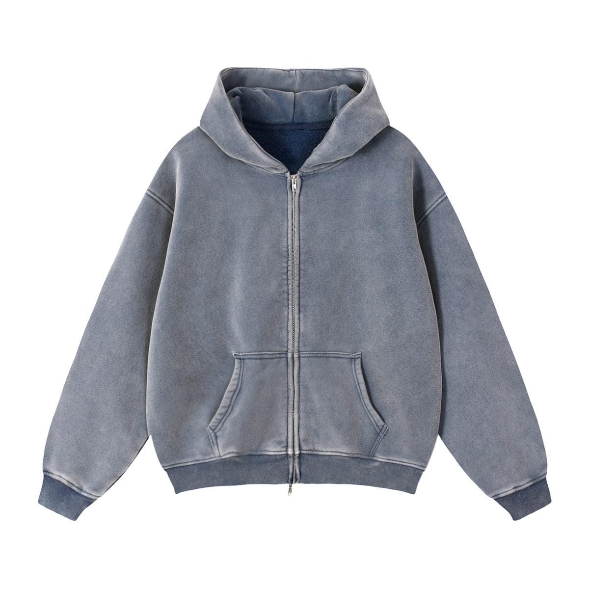 LEGIO Zip Hoodie — Washed Blue
