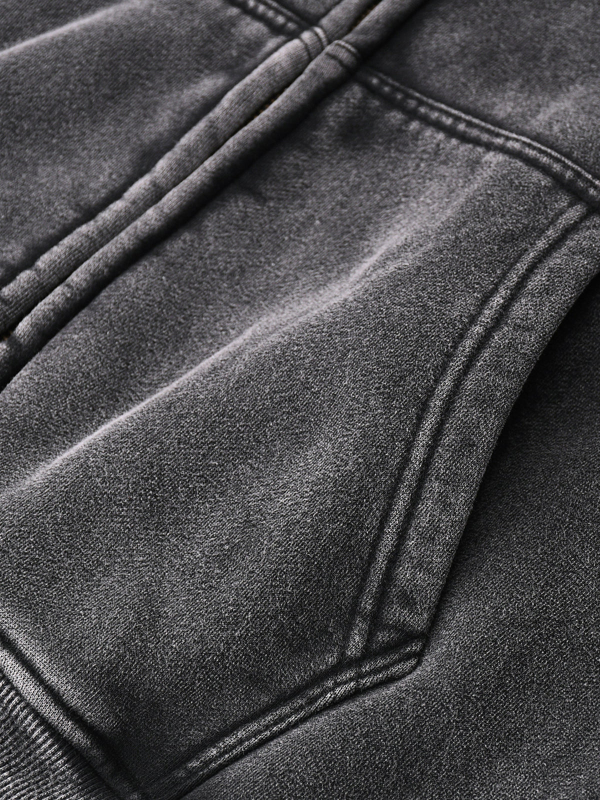 LEGIO Zip Hoodie — Washed Black